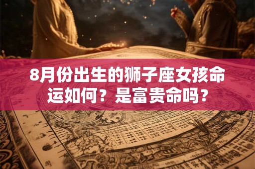 8月份出生的狮子座女孩命运如何？是富贵命吗？