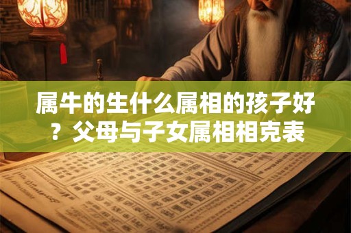 属牛的生什么属相的孩子好？父母与子女属相相克表