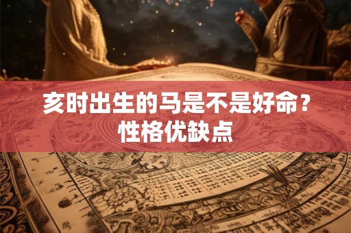 亥时出生的马是不是好命？性格优缺点