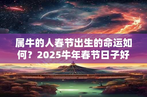 属牛的人春节出生的命运如何？2025牛年春节日子好吗？