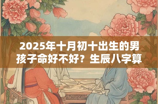 2025年十月初十出生的男孩子命好不好？生辰八字算命