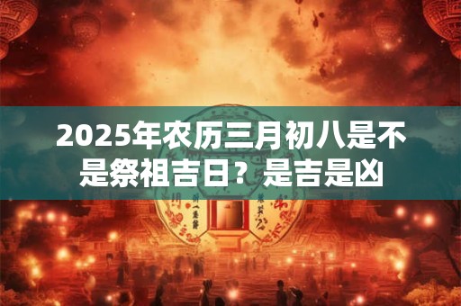 2025年农历三月初八是不是祭祖吉日？是吉是凶