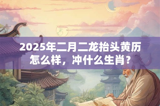 2025年二月二龙抬头黄历怎么样，冲什么生肖？