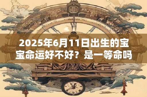 2025年6月11日出生的宝宝命运好不好？是一等命吗？