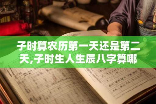 子时算农历第一天还是第二天,子时生人生辰八字算哪一天？