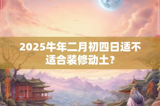2025牛年二月初四日适不适合装修动土？
