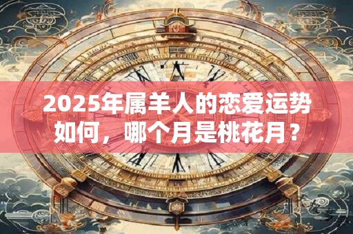 2025年属羊人的恋爱运势如何，哪个月是桃花月？