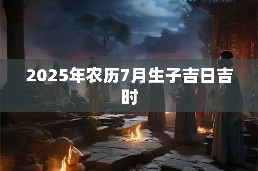 2025年农历7月生子吉日吉时