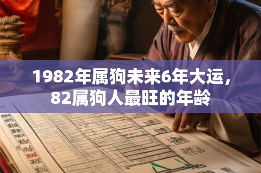 1982年属狗未来6年大运，82属狗人最旺的年龄