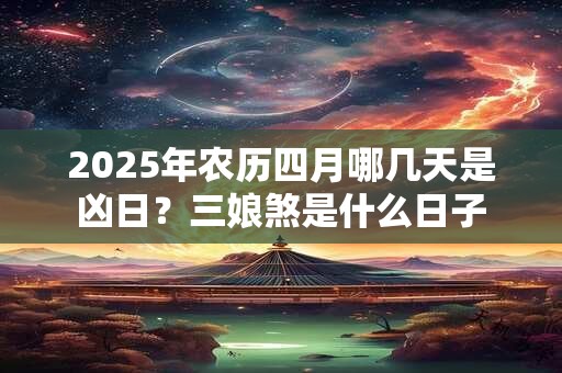 2025年农历四月哪几天是凶日？三娘煞是什么日子
