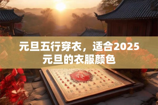元旦五行穿衣，适合2025元旦的衣服颜色