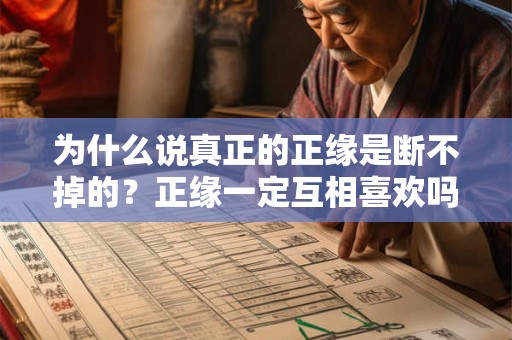 为什么说真正的正缘是断不掉的？正缘一定互相喜欢吗？