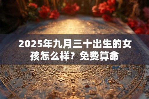 2025年九月三十出生的女孩怎么样？免费算命