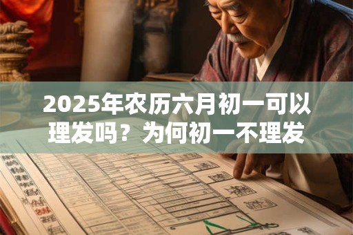 2025年农历六月初一可以理发吗？为何初一不理发