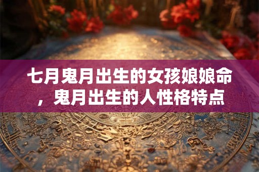 七月鬼月出生的女孩娘娘命，鬼月出生的人性格特点