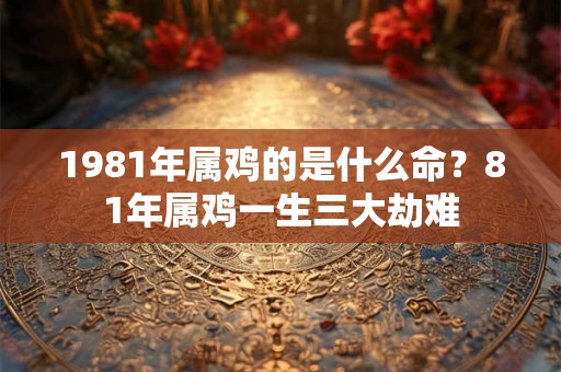 1981年属鸡的是什么命？81年属鸡一生三大劫难