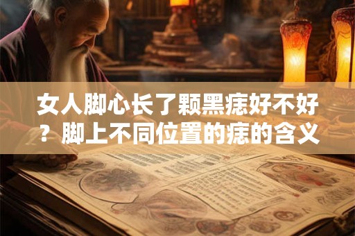 女人脚心长了颗黑痣好不好？脚上不同位置的痣的含义