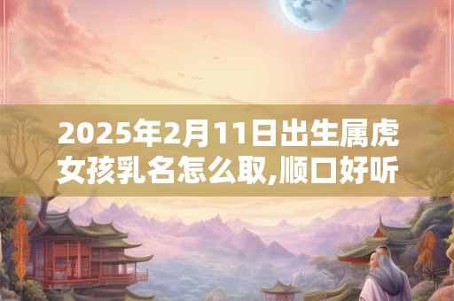2025年2月11日出生属虎女孩乳名怎么取,顺口好听的乳名宝典