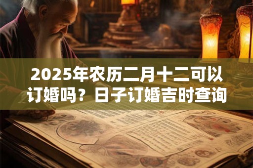 2025年农历二月十二可以订婚吗？日子订婚吉时查询