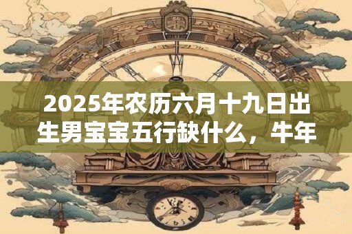 2025年农历六月十九日出生男宝宝五行缺什么，牛年男孩名字推荐