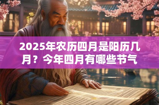 2025年农历四月是阳历几月？今年四月有哪些节气