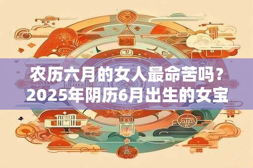 农历六月的女人最命苦吗？2025年阴历6月出生的女宝宝命运详解