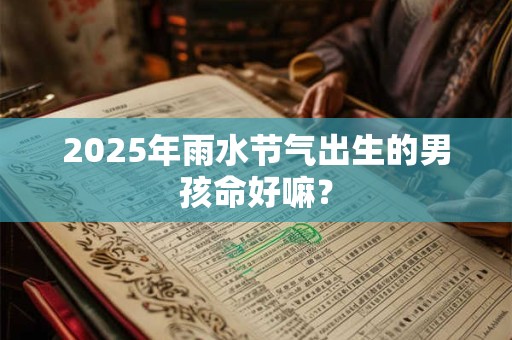 2025年雨水节气出生的男孩命好嘛？