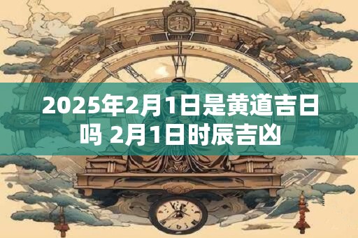 2025年2月1日是黄道吉日吗 2月1日时辰吉凶
