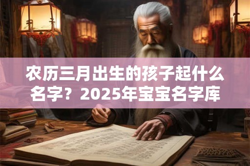 农历三月出生的孩子起什么名字？2025年宝宝名字库