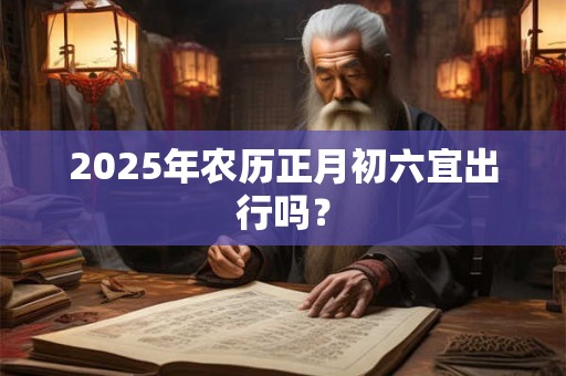 2025年农历正月初六宜出行吗？