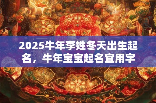 2025牛年李姓冬天出生起名，牛年宝宝起名宜用字
