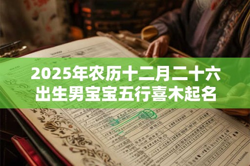 2025年农历十二月二十六出生男宝宝五行喜木起名