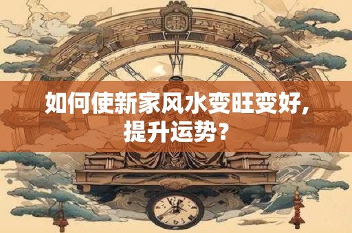 如何使新家风水变旺变好,提升运势？