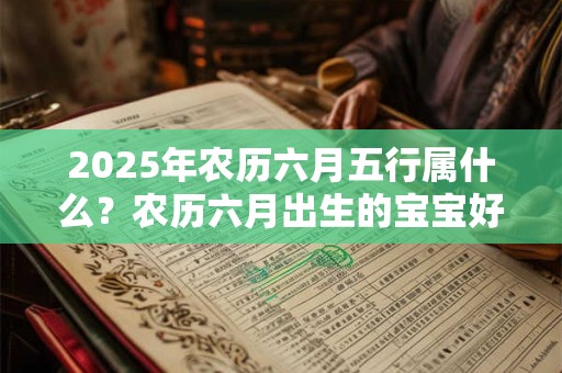 2025年农历六月五行属什么？农历六月出生的宝宝好不好