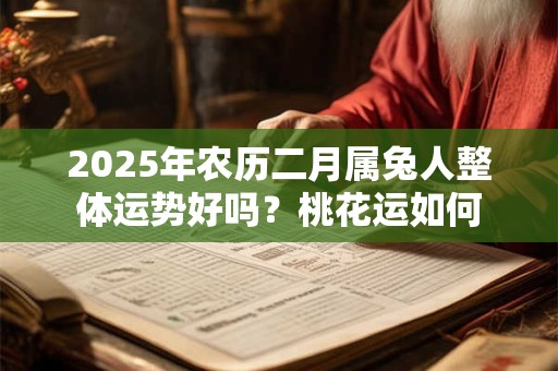 2025年农历二月属兔人整体运势好吗？桃花运如何