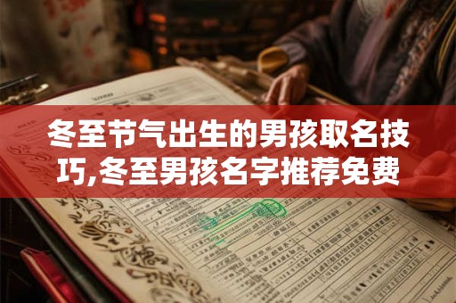 冬至节气出生的男孩取名技巧,冬至男孩名字推荐免费