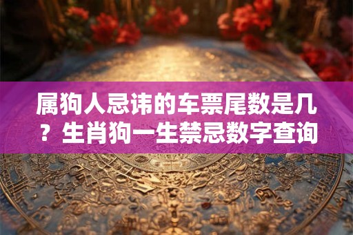 属狗人忌讳的车票尾数是几？生肖狗一生禁忌数字查询