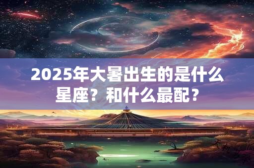 2025年大暑出生的是什么星座？和什么最配？