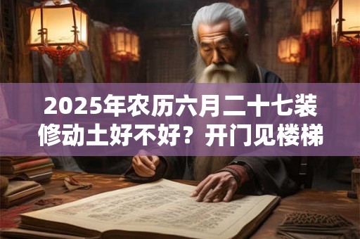 2025年农历六月二十七装修动土好不好？开门见楼梯风水