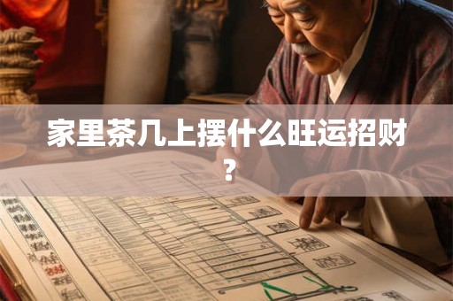 家里茶几上摆什么旺运招财？