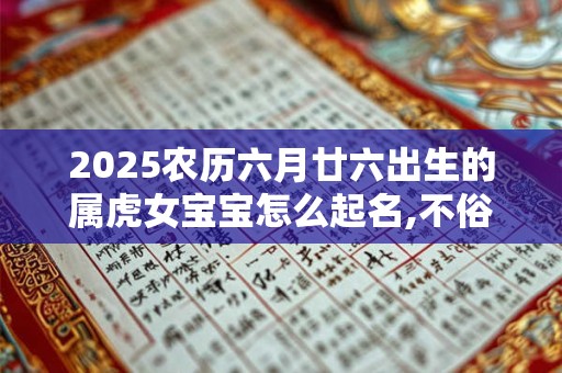 2025农历六月廿六出生的属虎女宝宝怎么起名,不俗气的