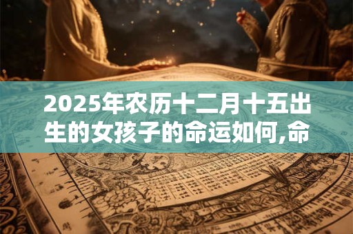 2025年农历十二月十五出生的女孩子的命运如何,命运详解