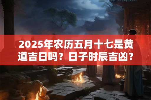 2025年农历五月十七是黄道吉日吗？日子时辰吉凶？