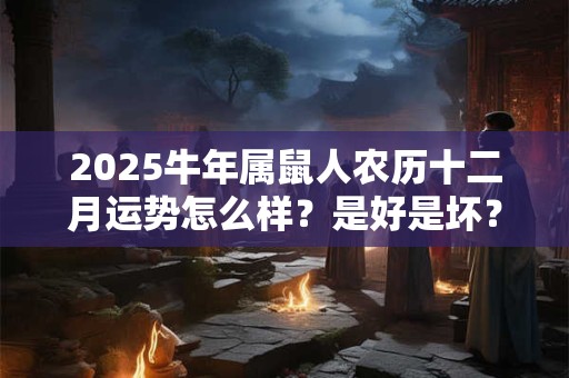 2025牛年属鼠人农历十二月运势怎么样？是好是坏？