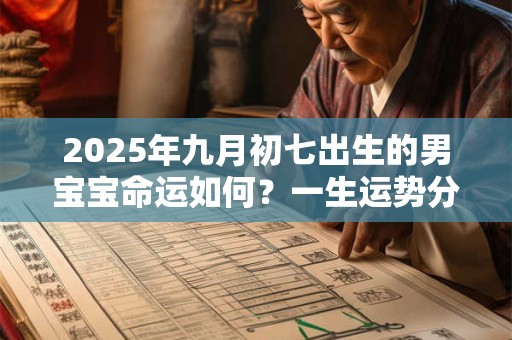 2025年九月初七出生的男宝宝命运如何？一生运势分析