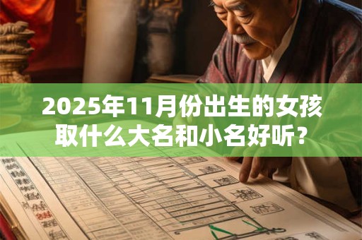 详细阅读:2025年11月份出生的女孩取什么大名和小名好听? 2025年11月份出生的女孩取什么大名和小名好听?