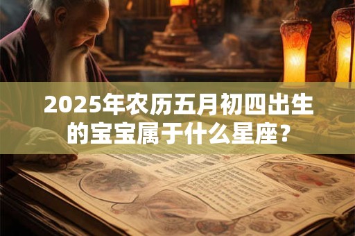 2025年农历五月初四出生的宝宝属于什么星座？