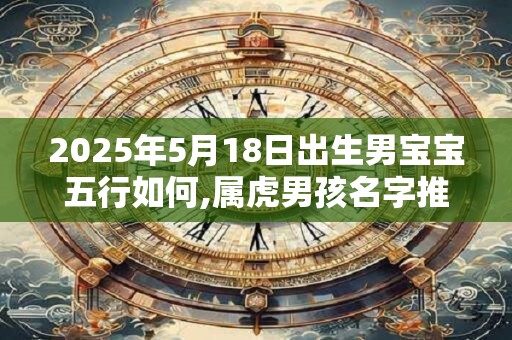 2025年5月18日出生男宝宝五行如何,属虎男孩名字推荐