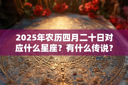 2025年农历四月二十日对应什么星座？有什么传说？