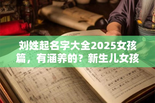 刘姓起名字大全2025女孩篇，有涵养的？新生儿女孩名字分享